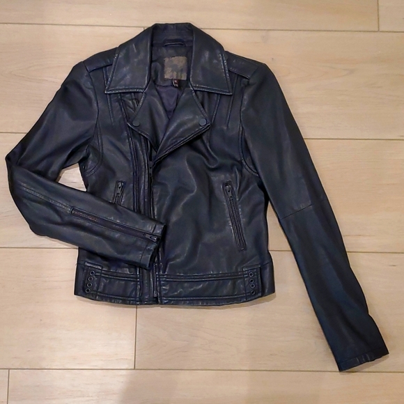 Joie Caldine Short Leather BikerJacket